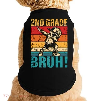 2nd Grade Bruh Dabbing Boy Second Grade Squad Boy Student Doggie Tank