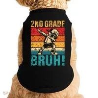 2nd Grade Bruh Dabbing Boy Second Grade Squad Boy Student Doggie Tank thumb 0