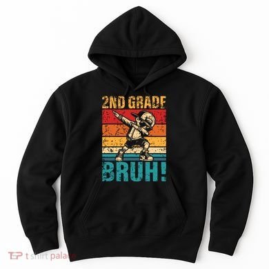 2nd Grade Bruh Dabbing Boy Second Grade Squad Boy Student Hoodie