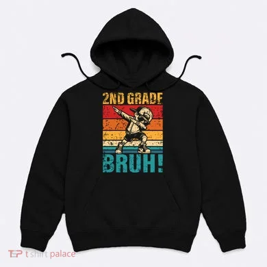 2nd Grade Bruh Dabbing Boy Second Grade Squad Boy Student Hoodie