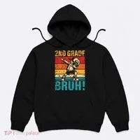 2nd Grade Bruh Dabbing Boy Second Grade Squad Boy Student Hoodie thumb 0