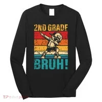 2nd Grade Bruh Dabbing Boy Second Grade Squad Boy Student Long Sleeve Shirt thumb 0