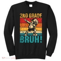 2nd Grade Bruh Dabbing Boy Second Grade Squad Boy Student Sweatshirt thumb 0
