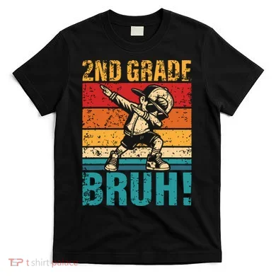 2nd Grade Bruh Dabbing Boy Second Grade Squad Boy Student T-Shirt