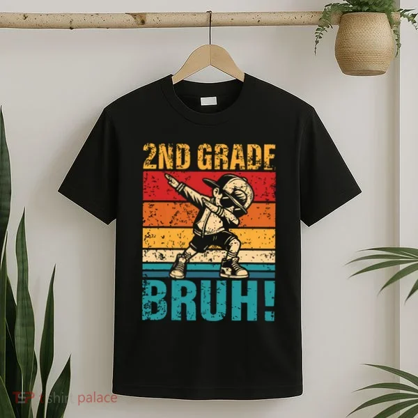 2nd Grade Bruh Dabbing Boy Second Grade Squad Boy Student T-Shirt