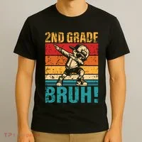 2nd Grade Bruh Dabbing Boy Second Grade Squad Boy Student T-Shirt thumb 3