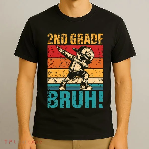 2nd Grade Bruh Dabbing Boy Second Grade Squad Boy Student T-Shirt