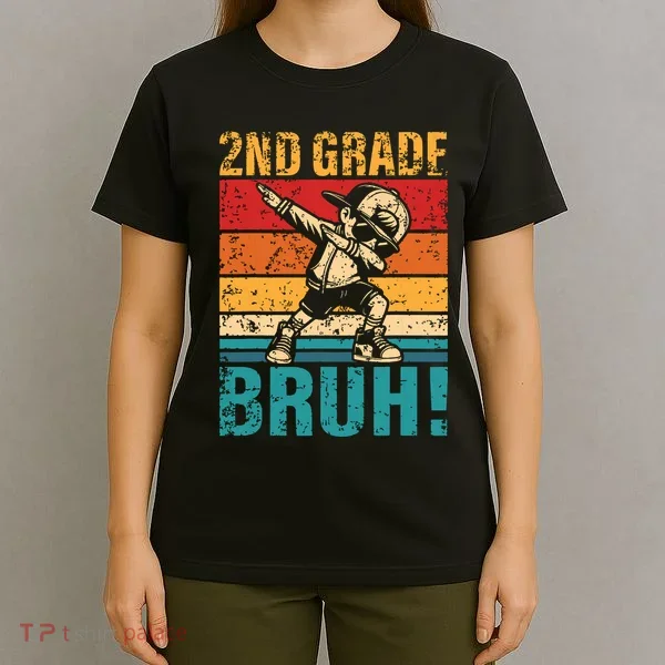2nd Grade Bruh Dabbing Boy Second Grade Squad Boy Student T-Shirt