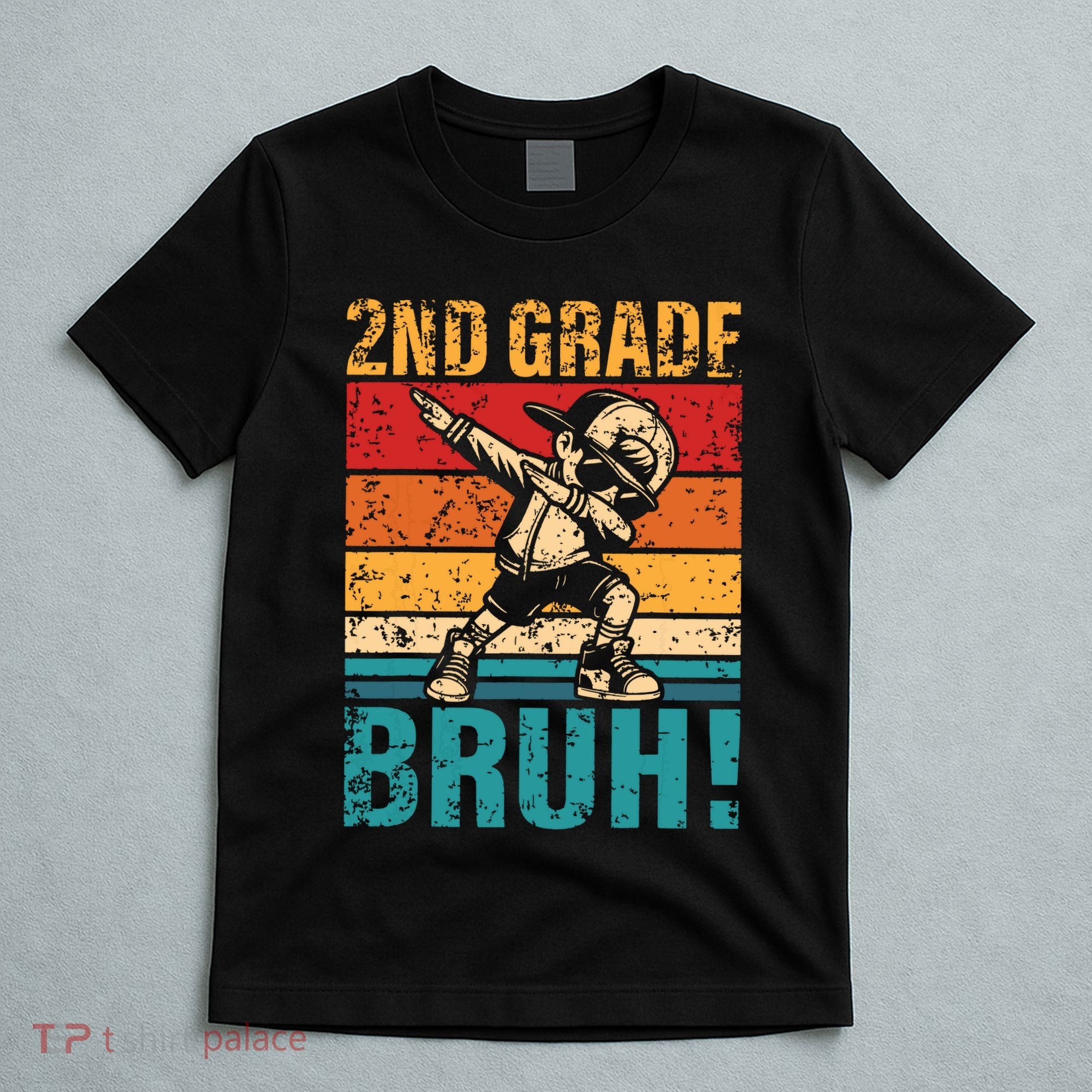 2nd Grade Bruh Dabbing Boy Second Grade Squad Boy Student T-Shirt
