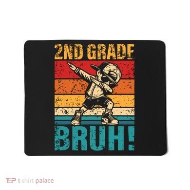 2nd Grade Bruh Dabbing Boy Second Grade Squad Boy Student Mousepad