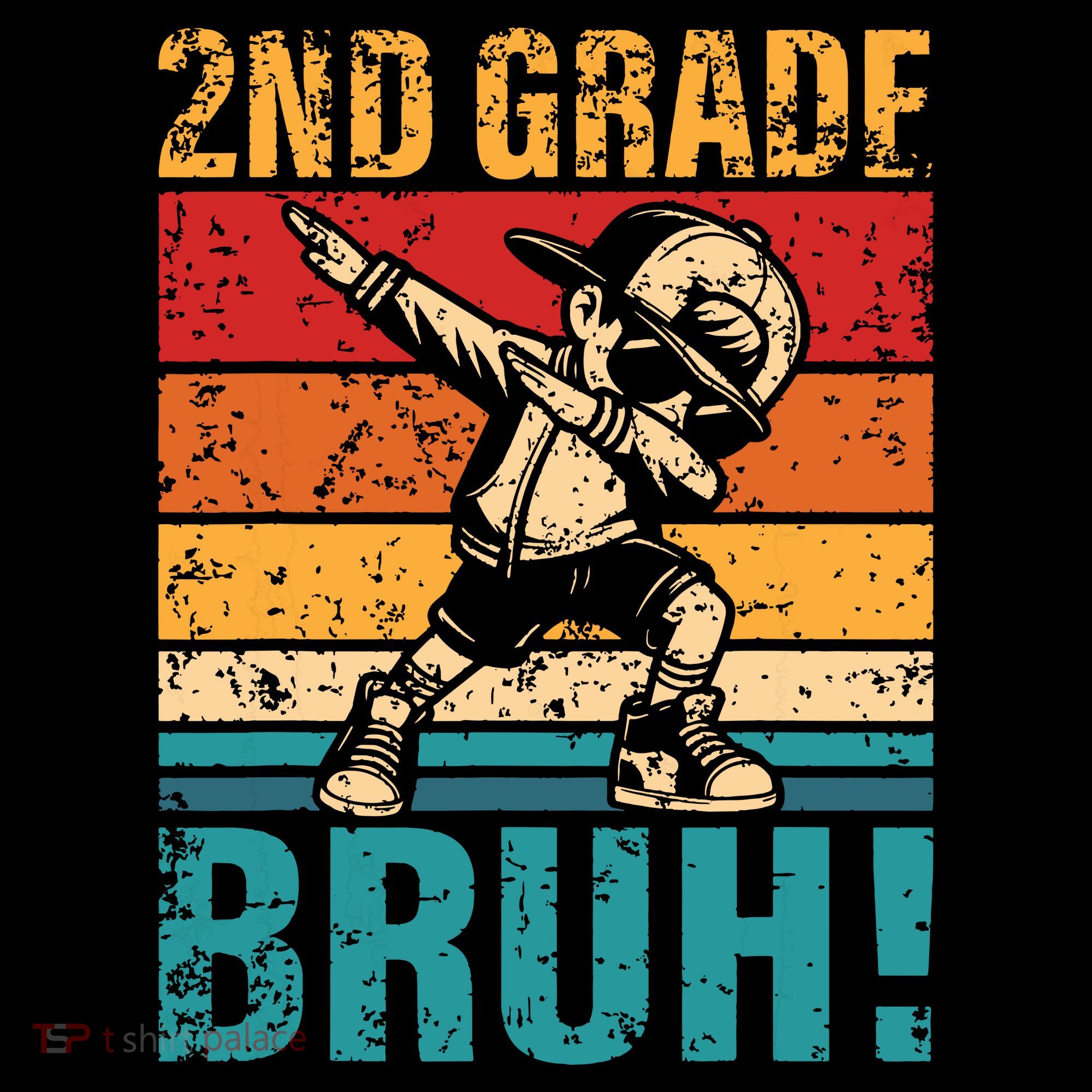 2nd Grade Bruh Dabbing Boy Second Grade Squad Boy Student Mousepad