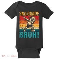 2nd Grade Bruh Dabbing Boy Second Grade Squad Boy Student Baby Bodysuit thumb 0