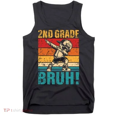 2nd Grade Bruh Dabbing Boy Second Grade Squad Boy Student Tank Top