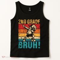 2nd Grade Bruh Dabbing Boy Second Grade Squad Boy Student Tank Top thumb 2
