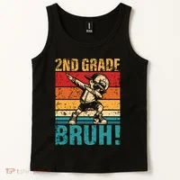 2nd Grade Bruh Dabbing Boy Second Grade Squad Boy Student Tank Top thumb 2