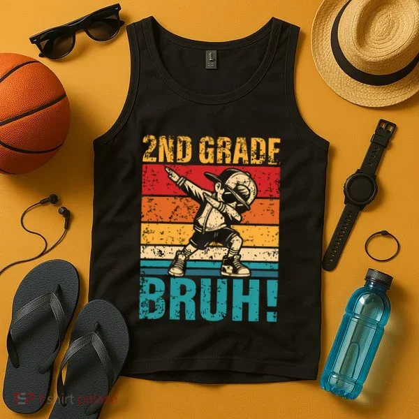 2nd Grade Bruh Dabbing Boy Second Grade Squad Boy Student Tank Top