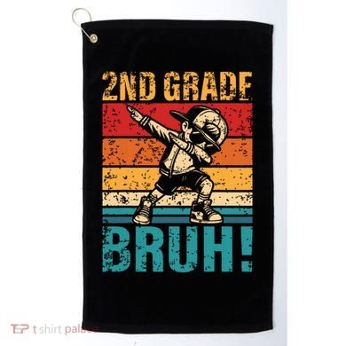 2nd Grade Bruh Dabbing Boy Second Grade Squad Boy Student Golf Towel