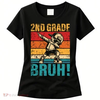 2nd Grade Bruh Dabbing Boy Second Grade Squad Boy Student Women's T-Shirt