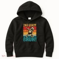 2nd Grade Bruh Dabbing Boy Second Grade Squad Boy Student Kids Hoodie thumb 0