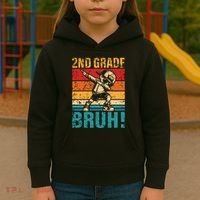 2nd Grade Bruh Dabbing Boy Second Grade Squad Boy Student Kids Hoodie thumb 3