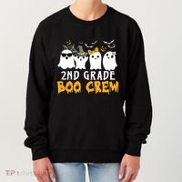 2nd Grade Boo Crew Gift Funny Halloween Costume Boy Girls Women's Sweatshirt thumb 0
