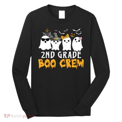 2nd Grade Boo Crew Gift Funny Halloween Costume Boy Girls Long Sleeve Shirt
