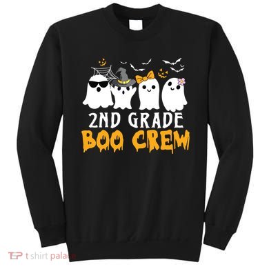 2nd Grade Boo Crew Gift Funny Halloween Costume Boy Girls Sweatshirt