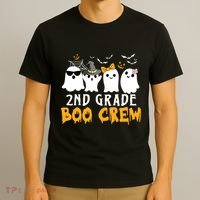 2nd Grade Boo Crew Gift Funny Halloween Costume Boy Girls T-Shirt thumb 3