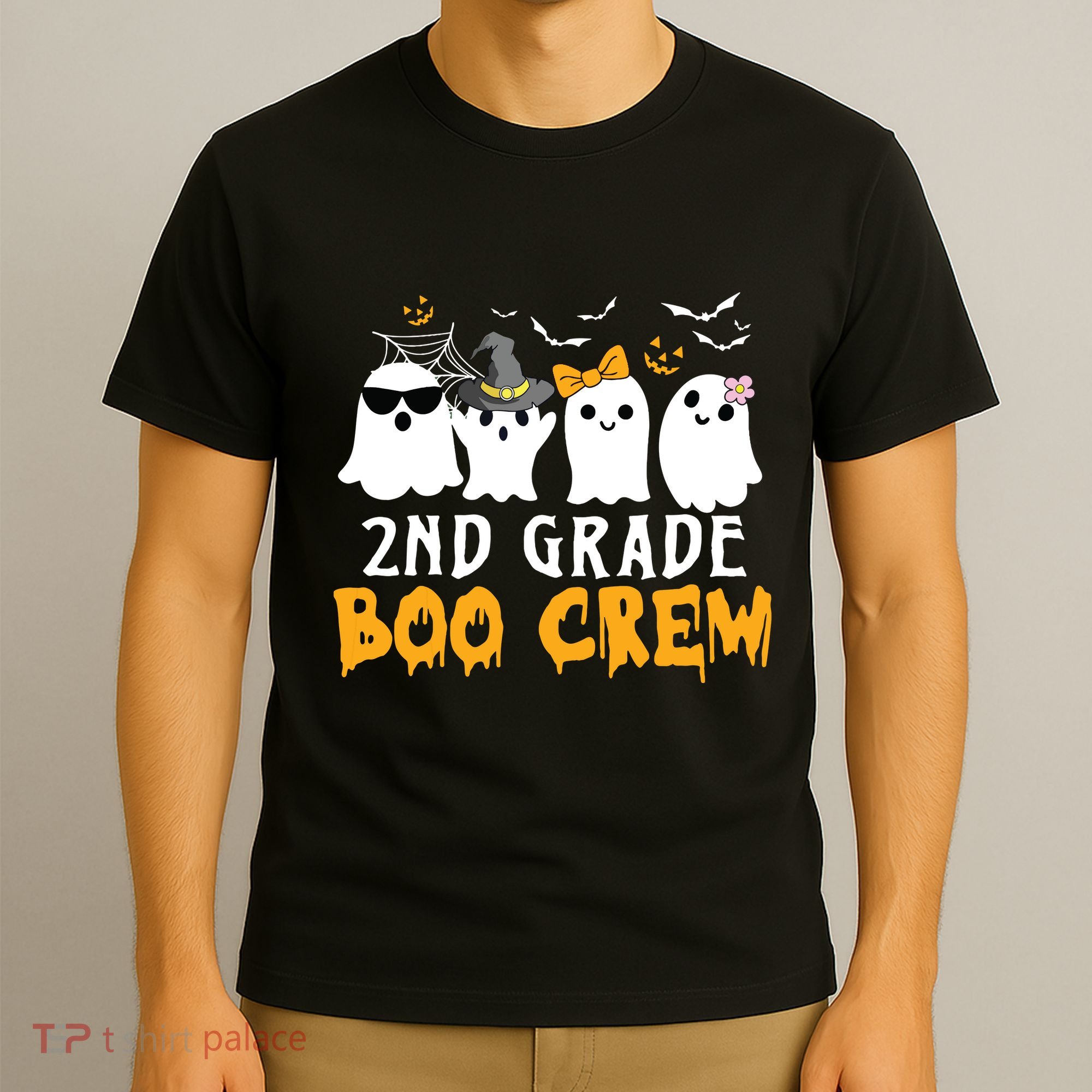 2nd Grade Boo Crew Gift Funny Halloween Costume Boy Girls T-Shirt
