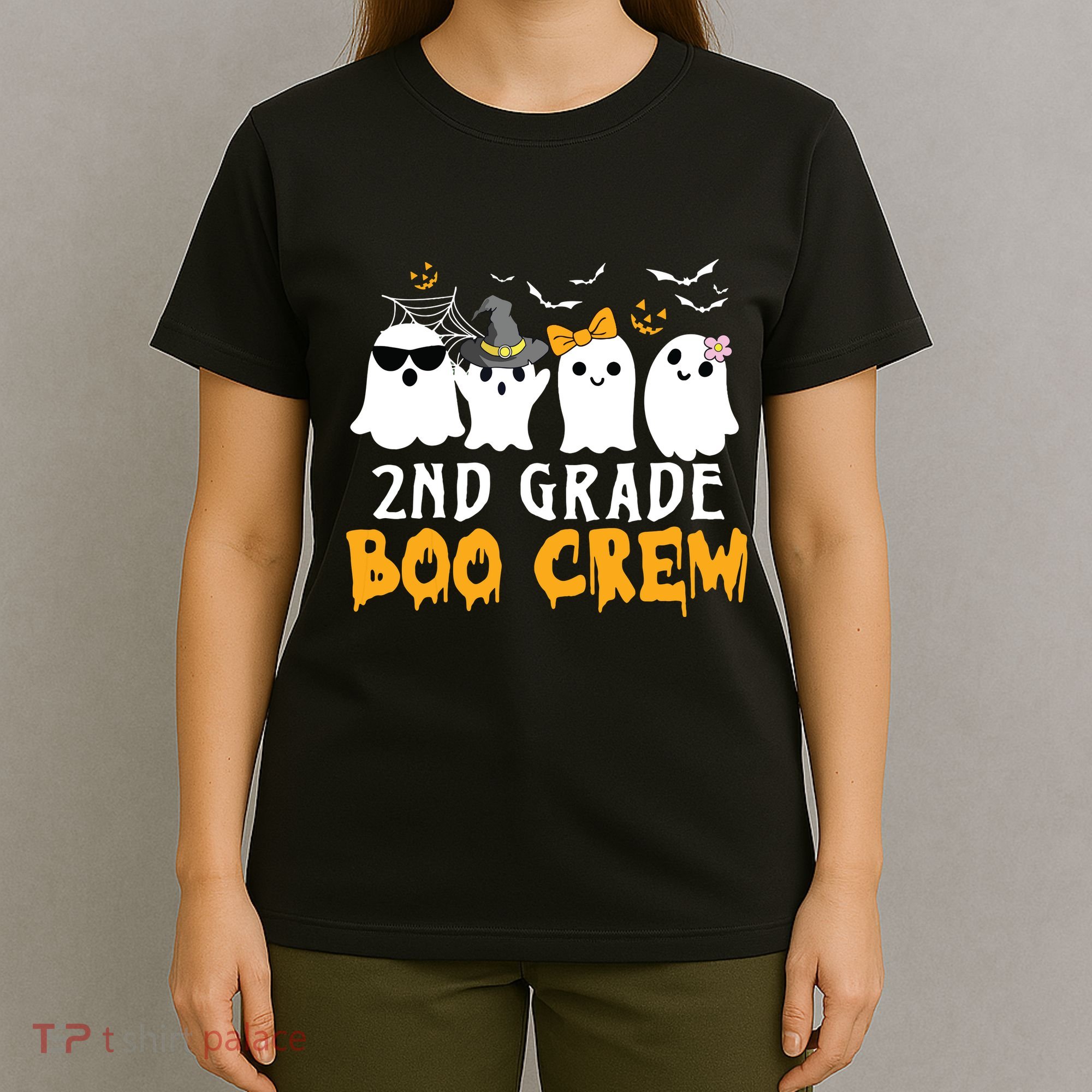 2nd Grade Boo Crew Gift Funny Halloween Costume Boy Girls T-Shirt