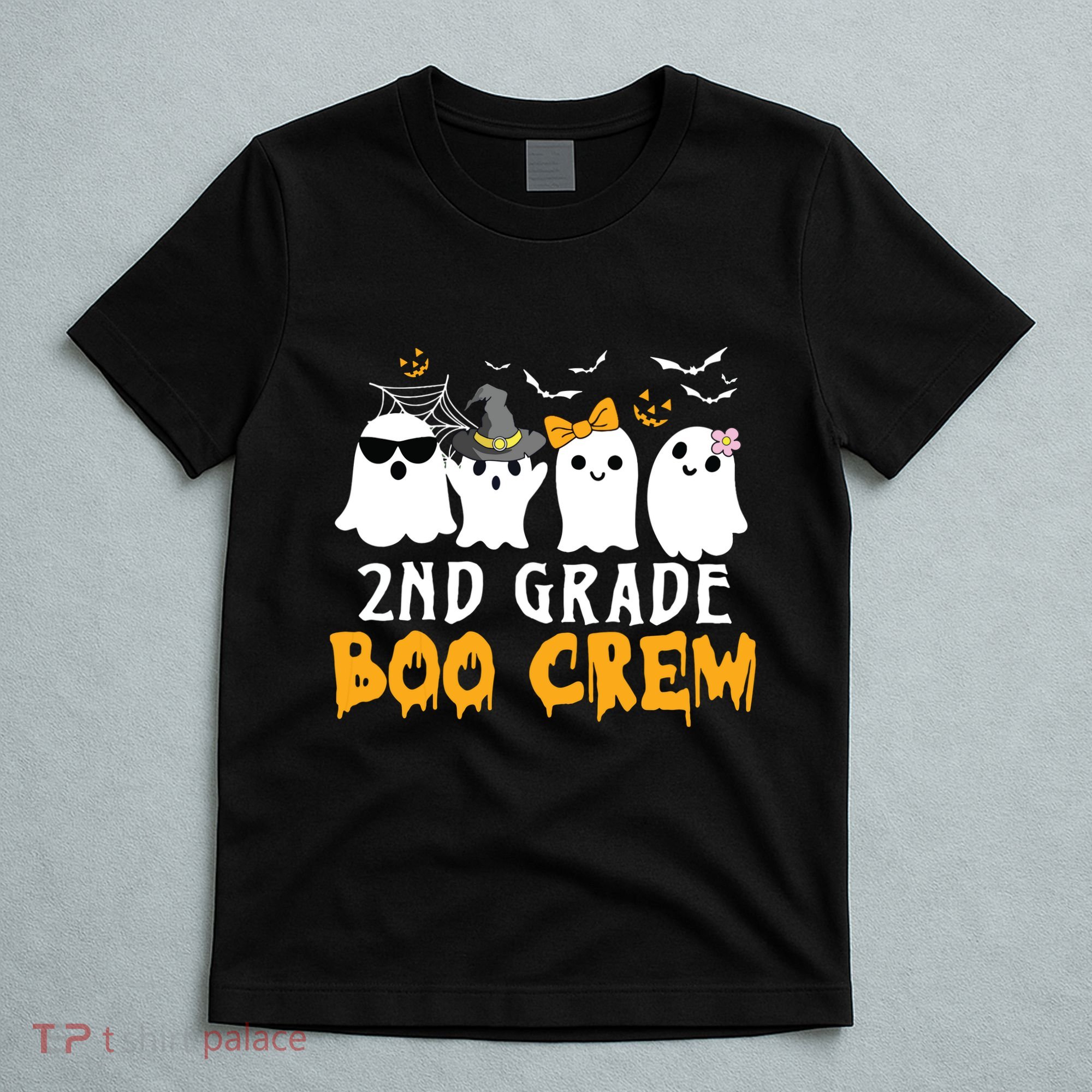 2nd Grade Boo Crew Gift Funny Halloween Costume Boy Girls T-Shirt