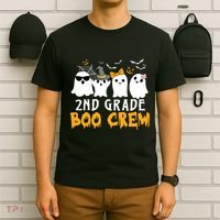 2nd Grade Boo Crew Gift Funny Halloween Costume Boy Girls T-Shirt thumb 6