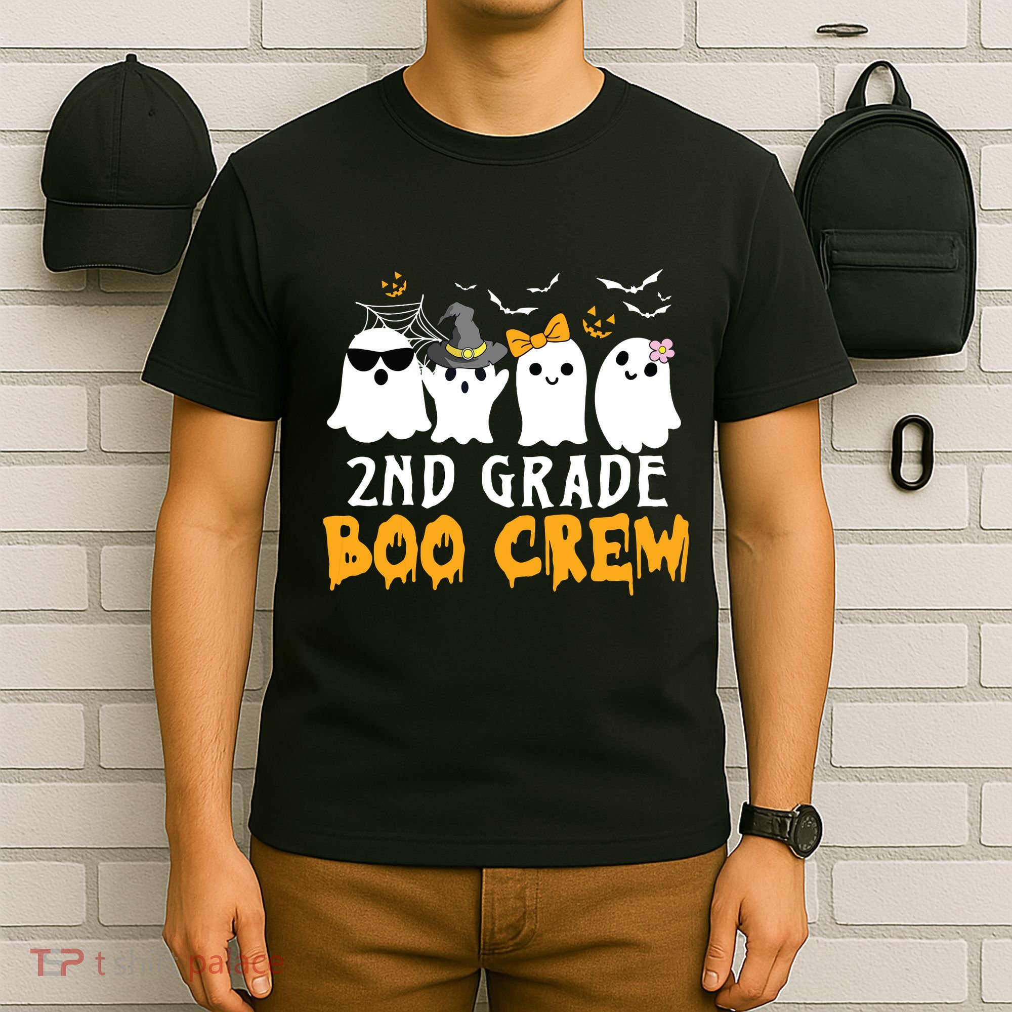 2nd Grade Boo Crew Gift Funny Halloween Costume Boy Girls T-Shirt