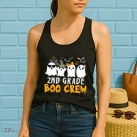 2nd Grade Boo Crew Gift Funny Halloween Costume Boy Girls Women's Tank Top thumb 2