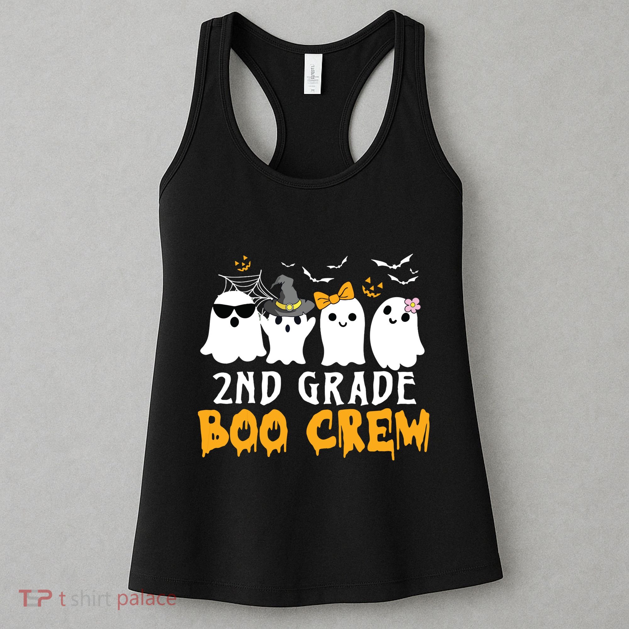 2nd Grade Boo Crew Gift Funny Halloween Costume Boy Girls Women's Tank Top
