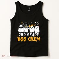 2nd Grade Boo Crew Gift Funny Halloween Costume Boy Girls Tank Top thumb 2