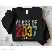 2037 Graduation Class Of 2037 Grow With Me Retro Sweatshirt thumb 2