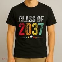 2037 Graduation Class Of 2037 Grow With Me Retro T-Shirt thumb 3