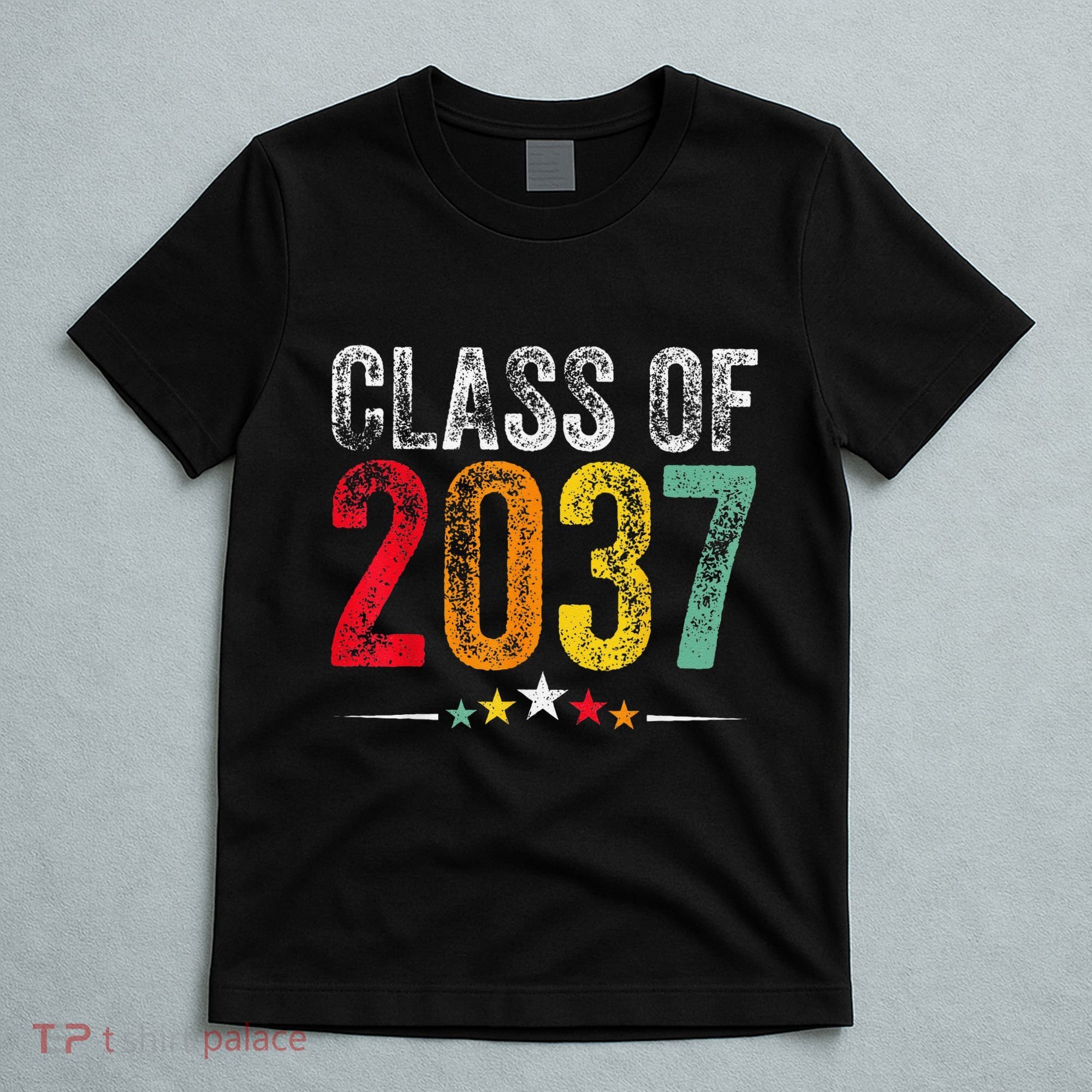 2037 Graduation Class Of 2037 Grow With Me Retro T-Shirt