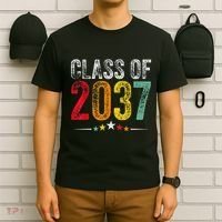 2037 Graduation Class Of 2037 Grow With Me Retro T-Shirt thumb 6