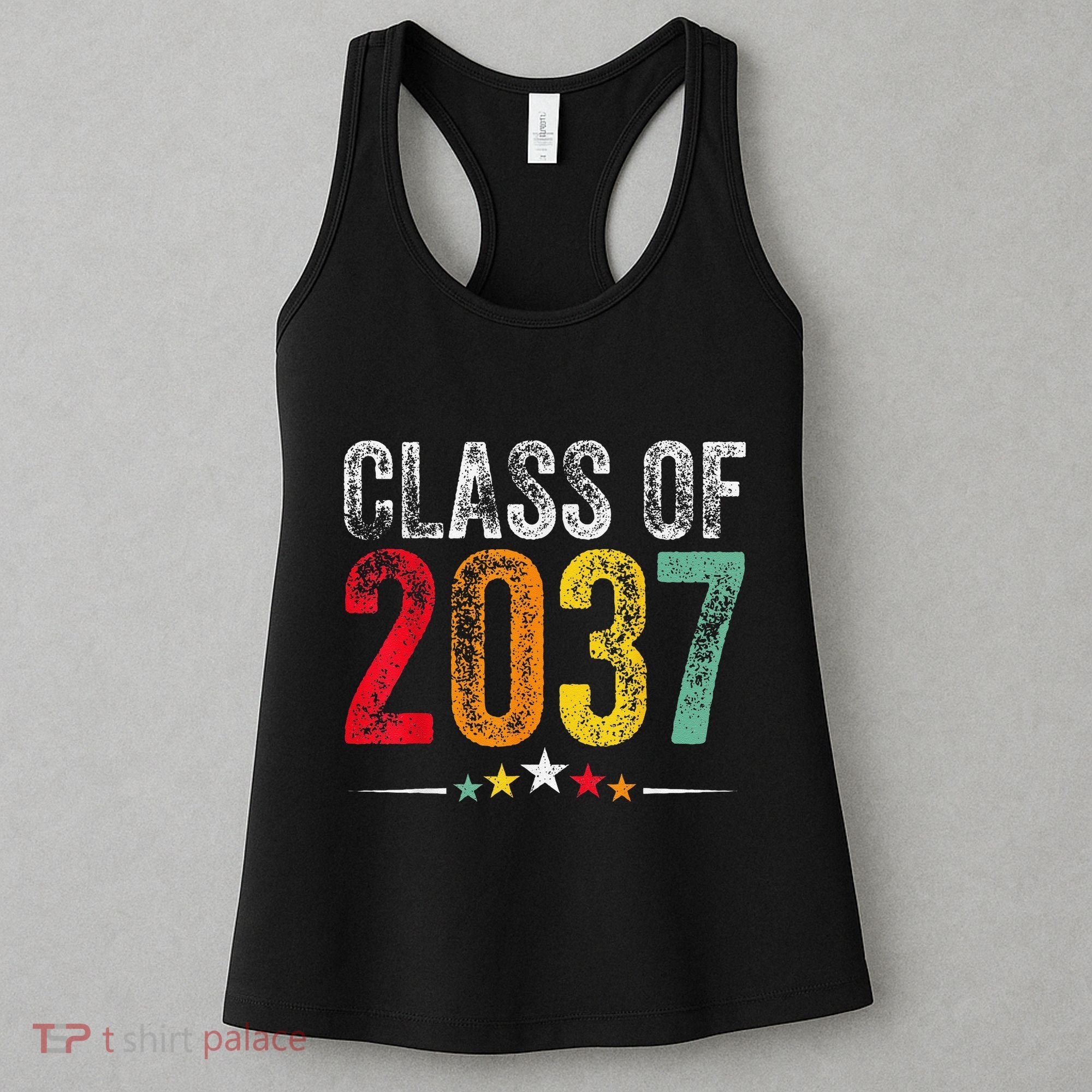 2037 Graduation Class Of 2037 Grow With Me Retro Women's Tank Top