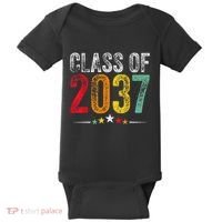 2037 Graduation Class Of 2037 Grow With Me Retro Baby Bodysuit thumb 0