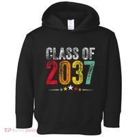 2037 Graduation Class Of 2037 Grow With Me Retro Toddler Hoodie thumb 0