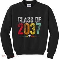 2037 Graduation Class Of 2037 Grow With Me Retro Kids Sweatshirt thumb 0