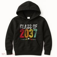 2037 Graduation Class Of 2037 Grow With Me Retro Kids Hoodie thumb 0