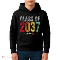 2037 Graduation Class Of 2037 Grow With Me Retro Kids Hoodie thumb 4