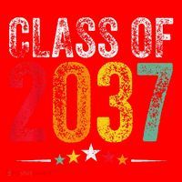 2037 Graduation Class Of 2037 Grow With Me Retro Santa Hat thumb 1