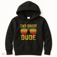2nd Grade Dude Back To School Second Grade Students Kids Hoodie thumb 0