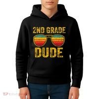 2nd Grade Dude Back To School Second Grade Students Kids Hoodie thumb 4