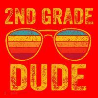 2nd Grade Dude Back To School Second Grade Students Santa Hat thumb 1